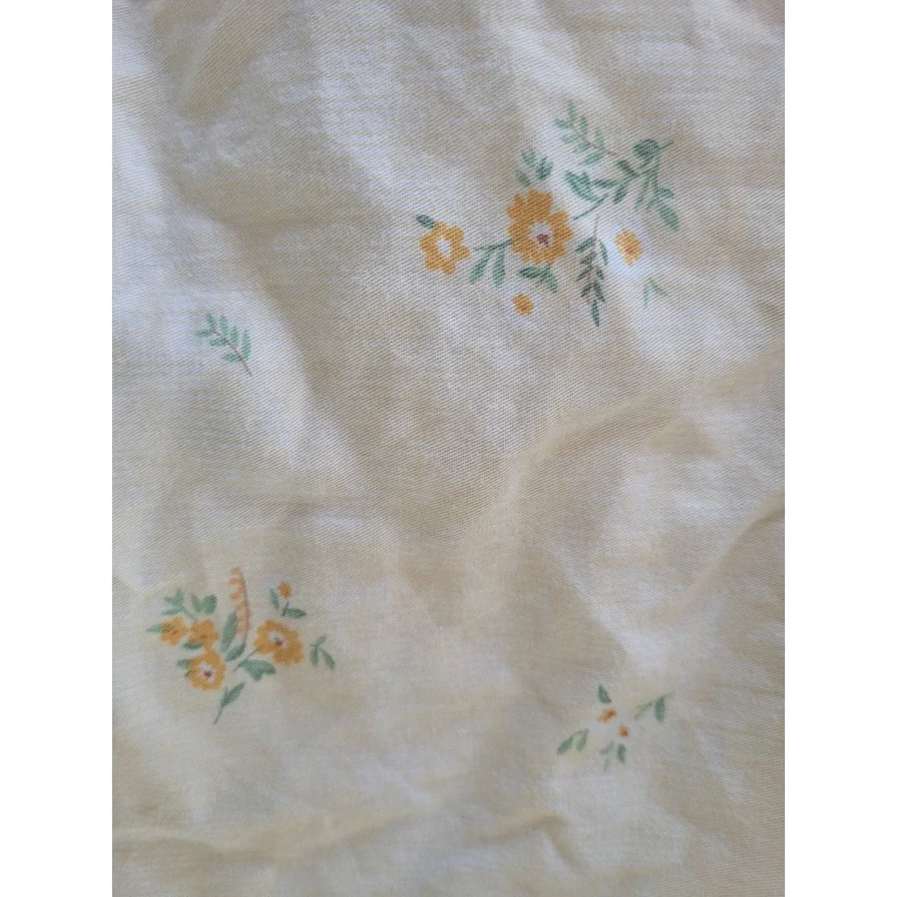 DuShow Toddler Fitted Sheet Yellow Floral Cotton 28x52x8 Nursery Bedding‎ #8
